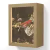 Pronkstilleven - Adriaen van Utrecht - Olieverf Light Box met kabel (Wandlamp) klein -3d