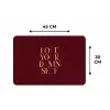 Love your damn self - Kleurrijk - Bordeaux Placemat vinyl groot -specs