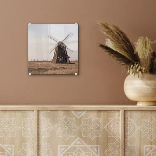 Windmolens - Landschap - Veld plexiglas 5mm klein -sfeer5