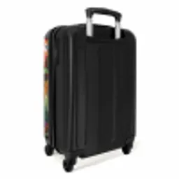 Bos - Natuur - Olieverf - Regenboog NBS - Handbagage koffer - Unisex middel -achterkant