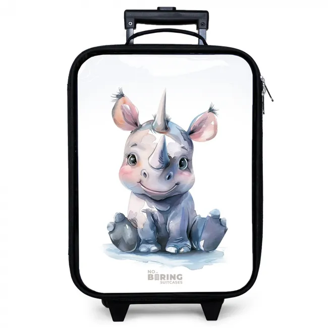 Baby neushoorn Kinderkoffer - Zwart klein -zzz_website3d
