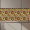 Patroon - Jaren 70 - Retro - Bubbel keuken achterwand 2 middel 871 zz_3dshopping