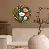 Bloemen - Illustratie - Groen Wandcirkel plexiglas klein -sfeer1
