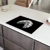 Croissant - Metaal - Zilver Inductie beschermer vinyl 3mm klein -sfeer8