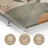 Vormen - Rond - Bladeren - Beige plexiglas 5mm klein -sfeer2
