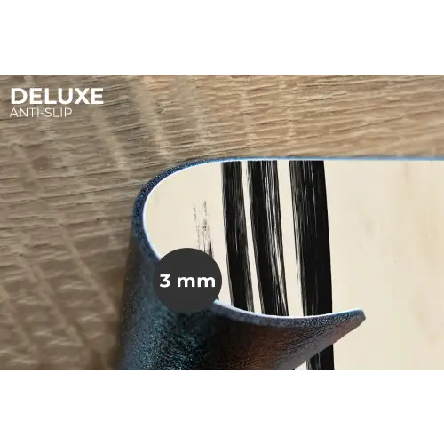 Penseelstreken - Verticaal - Zwart Placemat vinyl groot -closeup