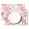 Dieren - Abstract - Rood Placemat vinyl groot 368 -zzsfeer2_Kitchenyeah-website