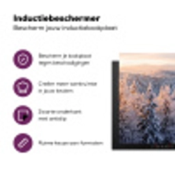 Bos - Bergen - Goud - Winter - Warm Inductie beschermer vinyl 3mm klein -zzzzzzz-cc-usp
