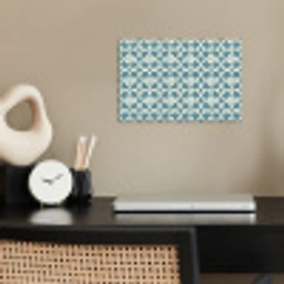 Patroon - Symmetrisch - Blauw poster papier klein 62 -sfeer1