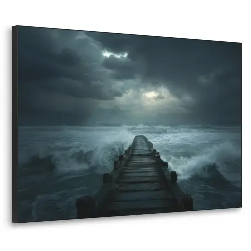 Steiger - Storm - Golven Textielframe zwart klein -3d