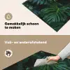 Monstera -  Inductie beschermer - Bladeren - Tropical - Afdekplaat voor kookplaat Inductie beschemer met haakjes middel -ky-schoon-nl