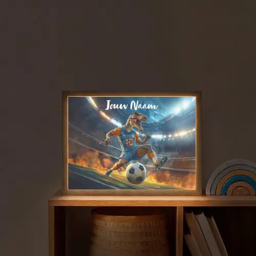 T-Rex - Voetbal - Stadion Light Box met batterij (Wandlamp kind) middel -sfeer1_kind