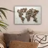 Wereldkaart - Stenen - Wit canvas 2cm klein -sfeer1