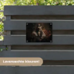 Ijsbeer - Hoed - Bril - Stoel tuinposter los doek klein -sfeer3