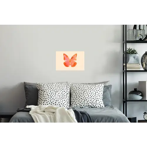 Vlinder - Minimalistisch - Roze Muursticker klein -slaapkamer