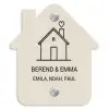 Huis illustratie - Klassiek Naambord Huisje klein -3d