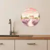 Lavendelveld - Huis - Paars KitchenYeah - Keuken - Wandcirkel Forex klein -sfeer3