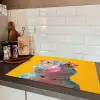 Kameleon - Kauwgom - Kleurrijk Inductie beschermer vinyl 3mm klein -sfeer3