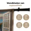 Doorkijk - Strand - Pad - Zonsondergang Wandkleed katoen middel -sfeer2