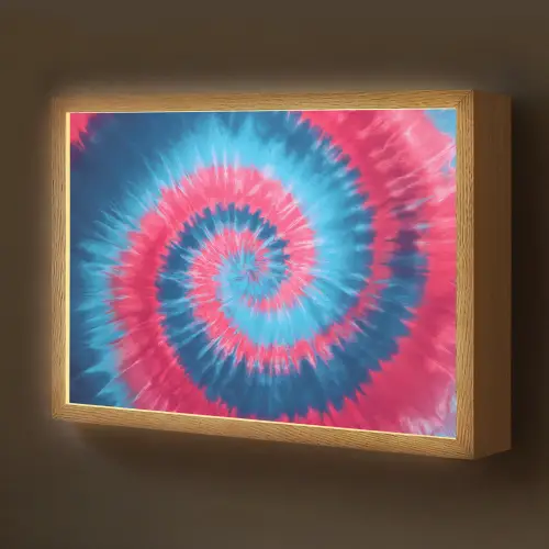 Spiraal - Roze - Draaiend Light Box met batterij (Wandlamp kind) middel -z3d_website