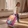 Kitten met flamingo in tropisch bloemenparadijs Kinderkoffer - Roze klein -sfeer1