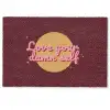 love your damn self - Cirkel - Glitter - Rood Deurmat klein -zkaufland3d