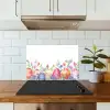 Bloementuin - Kleurrijk - Eieren keuken achterwand spatscherm klein -sfeer2