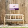 Cocktail - Paars - Minimalistisch - Citroen Tuinposter op houten frame 2 cm dik klein -sfeer4