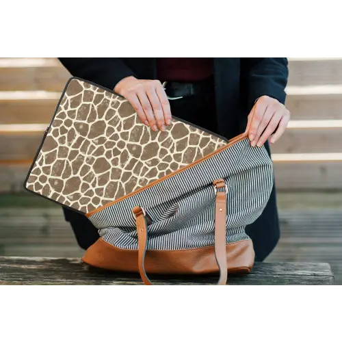 Giraf - Klassiek - Bruin laptophoes neopreen klein 279 -tas