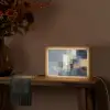 Rechthoeken - Abstract - Blauw Light Box met kabel (Tafellamp) klein -sfeer4