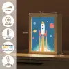 Raket - Planeten - Ruimte Light Box met kabel klein -USP_NL