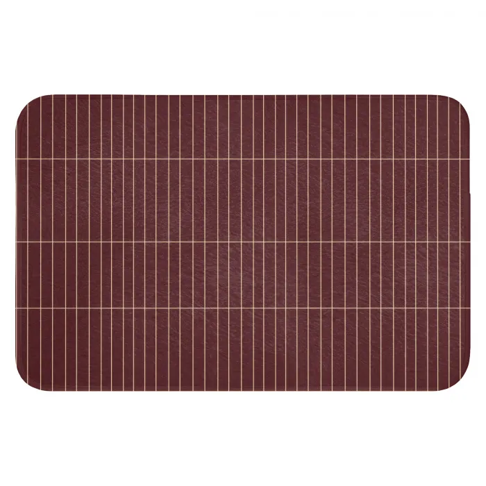 Lijnen - Patroon - Bordeaux WCmat klein 1009 -3d
