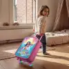 Zeemeermin met gouden staart met een witte eenhoorn Kinderkoffer - Roze klein -sfeer1