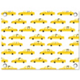Taxi - Iconisch - Geel tuinposter los doek klein 239 -3d