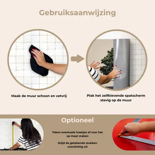 Eikenboom - Schaduw - Egaal keuken achterwand spatscherm klein -gebruiksaanwijzing_NL