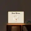 Voetbal - Jongen - Beige - Minimalistisch Light Box met batterij (Wandlamp kind) middel -sfeer1_kind