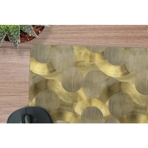 Modern - Geometrisch - Goud muismat rubber klein 262 -closeup