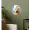 Hond - Badeend - Geel Wandcirkel behangsticker klein -sfeer2