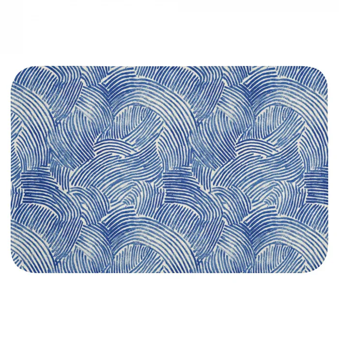 Modern - Abstract - Blauw WCmat klein 1009 -3d