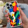 Abstract - Planten - Vormen - Kleurrijk Hoesje iPhone 16 Pro Max met koord klein -sfeer3