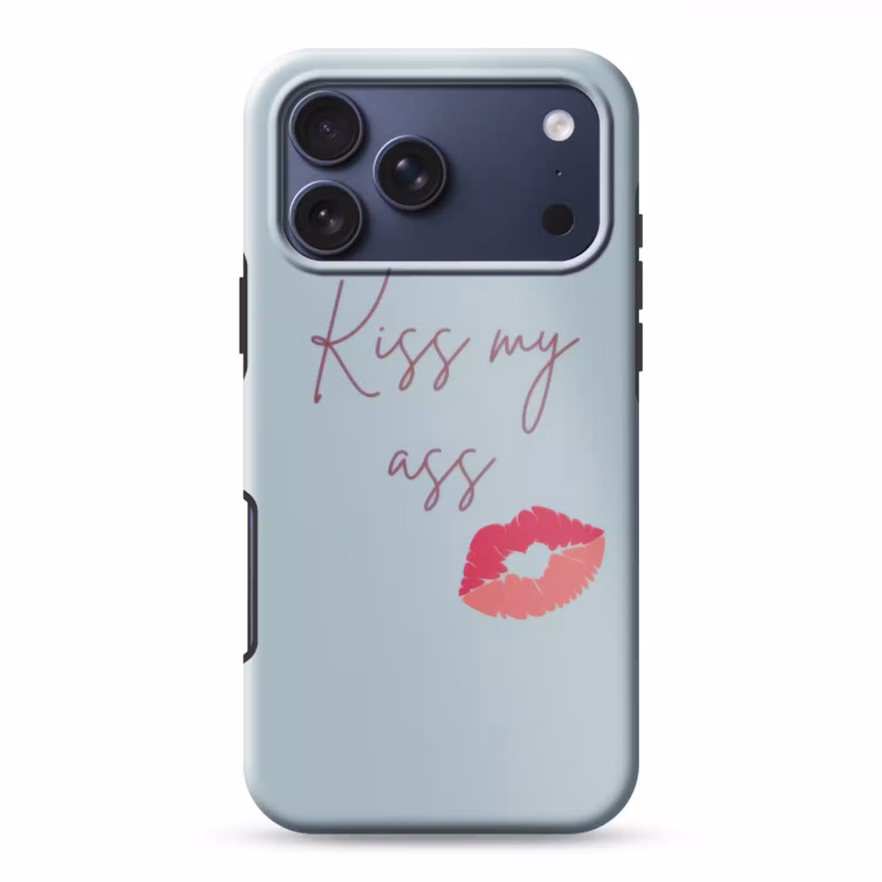 Kiss my ass - Lip - Blauw Toughcase MagSafe Apple iPhone 17 Pro Max klein -3d