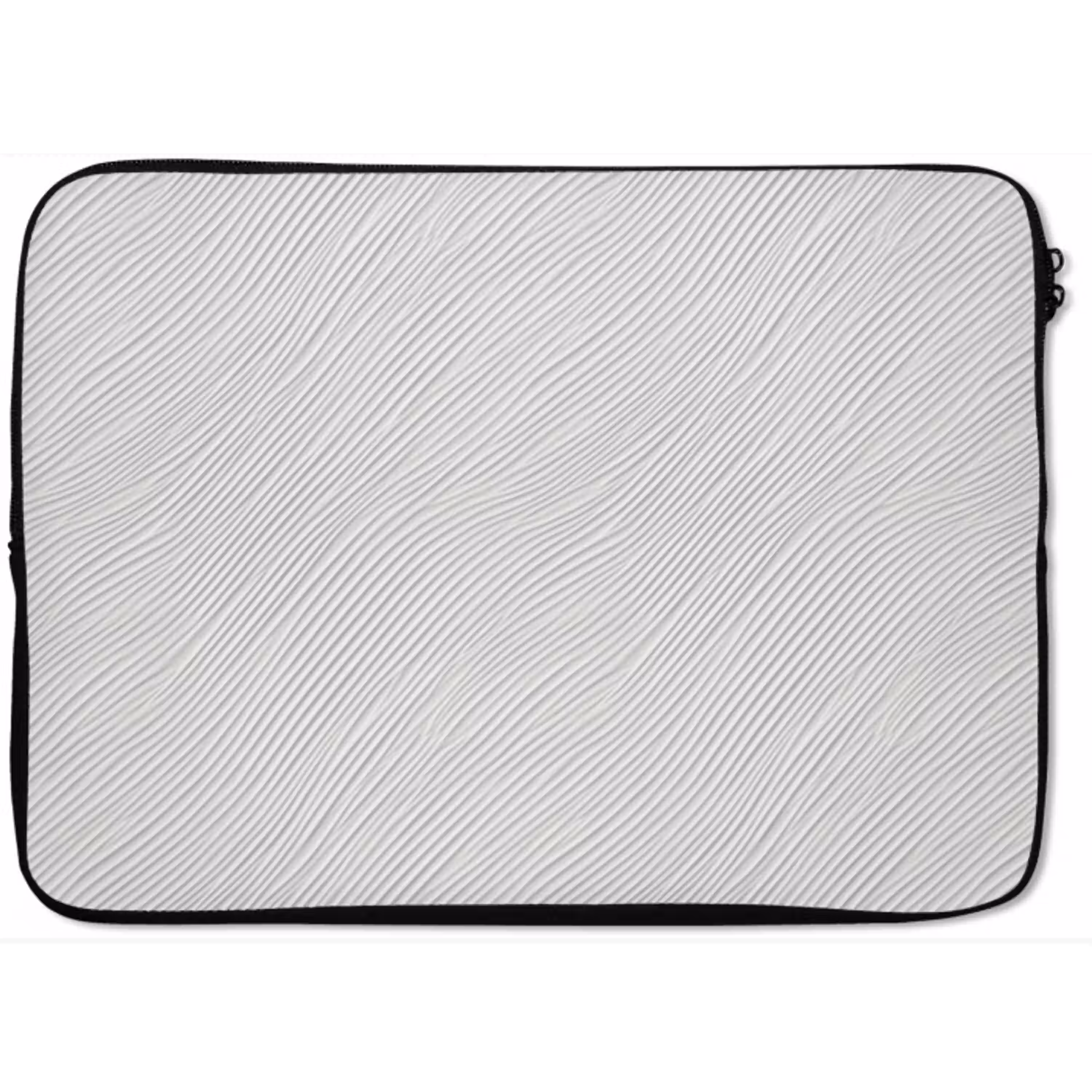 Golven - Ribbels - Wit laptophoes neopreen klein 279 -zkaufland3dotto