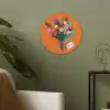Kaartje - Boeket - Bloemen Akoestische PET Vilt - Rond klein -sfeer2