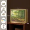 Zon - Bos - Bomen - Natuur - Herfst Light Box met batterij (Wandlamp) middel -USP_websiteoverzichtNL