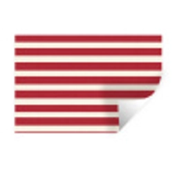 Strepen - Patroon - Rood Muursticker klein 286 -3d