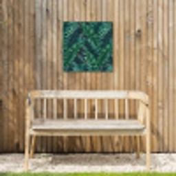 Bladeren - Inductie beschermer - Jungle - Tropical Tuinposter op houten frame 2 cm dik klein -sfeer4