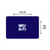 Blauw - Why not - Minimalistisch Placemat vinyl groot -specs