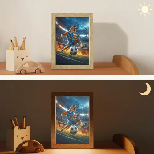 T-Rex - Voetbal - Stadion Light Box met kabel klein -sfeer3_kind