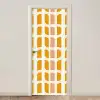 Geometrisch - Patroon - Geel - Roze deurposter klein 289 -3d_beige