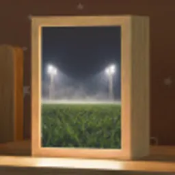 Stadion - Lichtmast - Sport - Nacht Light Box met kabel (Kinderlampje) klein -zzz_3d_website